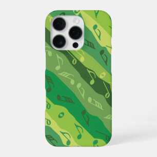 Muziek Note Stripes Groenen iPhone 16 Pro Hoesje