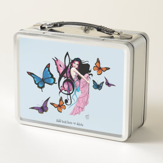 Muziek Note Vlinders Fairy (Achterkant)