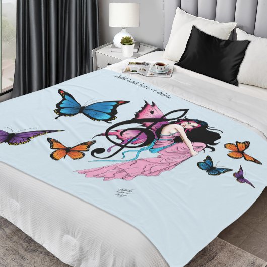 Muziek Note Vlinders Fairy Fleece Deken