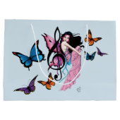 Muziek Note Vlinders Fairy Groot Cadeauzakje (Achterkant)