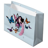 Muziek Note Vlinders Fairy Groot Cadeauzakje (Voorkant Gekanteld)