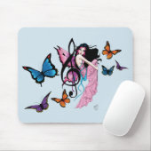 Muziek Note Vlinders Fairy Muismat (Met muis)