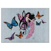 Muziek Note Vlinders Fairy Snijplank (Voorkant)