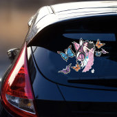 Muziek Note Vlinders Fairy Sticker