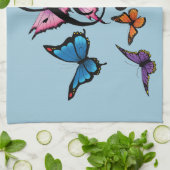 Muziek Note Vlinders Fairy Theedoek (Gevouwen)