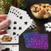 Muziek, noten, dempen pokerkaarten (Insitu)