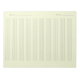 Muziek Notenpapier – Printbare Bladmuziek Notitieblok