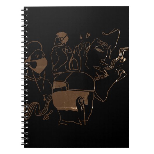 muziek notitieboek (Voorkant)