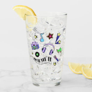 Muziek omhoog zetten glas