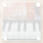 Muziek omhoog zetten glazen onderzetter (Achterkant)