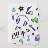 Muziek omhoog zetten kaart (Achterkant)