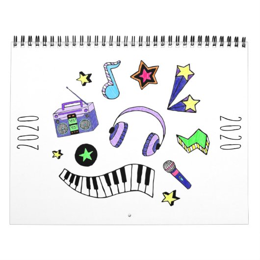 Muziek omhoog zetten kalender (Hoes)