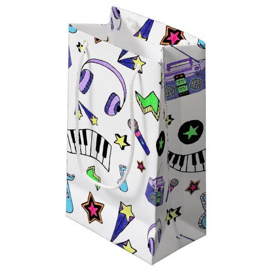 Muziek omhoog zetten klein cadeauzakje (Voorkant Gekanteld)