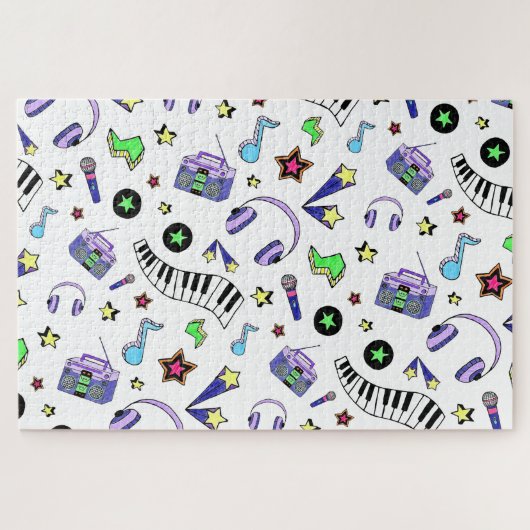 Muziek omhoog zetten legpuzzel (Horizontaal)