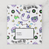 Muziek omhoog zetten plaatskaartje (Buitenkant ongevouwen)