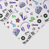 Muziek omhoog zetten tissuepapier (Detail)