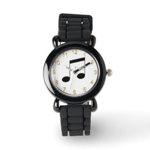 Muziek One Black Beam Note, Horloge