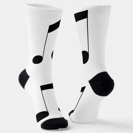 Muziek One Black Beam Note, Sokken (Gebogen)