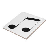 Muziek One Black Beam Note, Tegeltje (Zijkant)