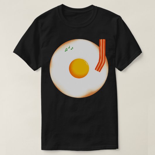 Muziek Ontbijt T-shirt (Design voorkant)