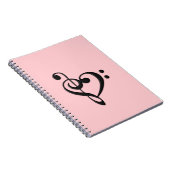 Muziek Ontwerp Hart Notitieboek (Rechterzijde)