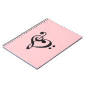 Muziek Ontwerp Hart Notitieboek (Linkerzijde)