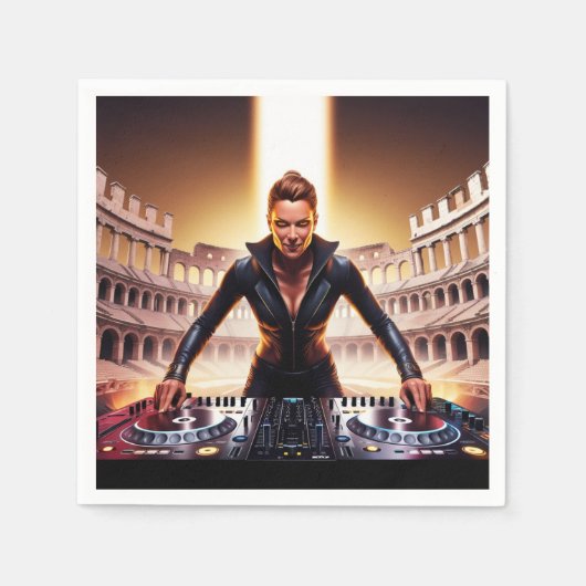 Muziek ontwerpen Paper Napkin Servet (Voorkant)