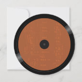 Muziek Onze grootste hits Retro  herfst bruiloft Kaart (Achterkant)