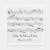 Muziek op blad Jubileum Servet (Voorkant)