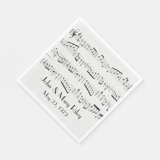 Muziek op blad Jubileum Servet (Hoek)