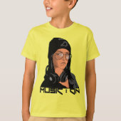 Muziek op Kinderen Basic T-shirt (Voorkant)