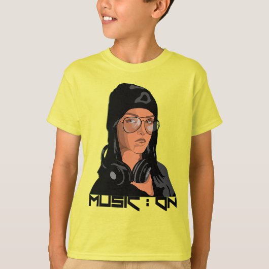 Muziek op Kinderen Basic T-shirt (Voorkant)