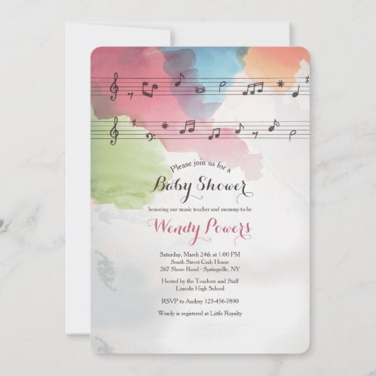 Muziek op uitnodiging van Waterverf (Voorkant)