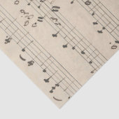 Muziek op  vellen laat afstotend papier (Detail)