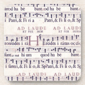  muziek op wit bier onderzetter (Voorkant)