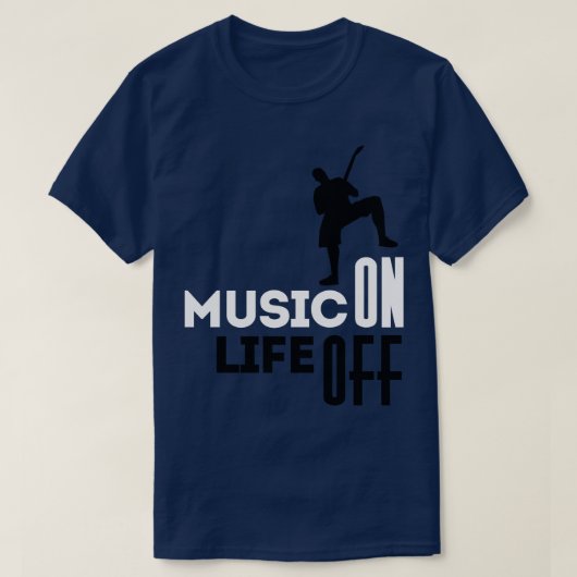 Muziek Op wit T-shirt (Design voorkant)
