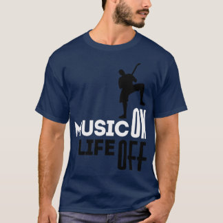 Muziek Op wit T-shirt
