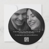 Muziek Opnemen All One Photo QR Rock Onze bruiloft Kaart (Achterkant)