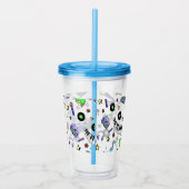 Muziek opvijzelen acryl drinkbeker (Rechts)
