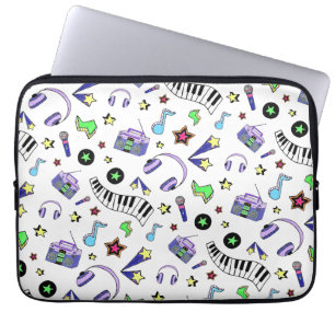 Muziek opvijzelen laptop sleeve
