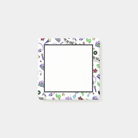 Muziek opvijzelen post-it® notes (Voorkant)