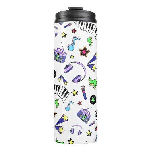 Muziek opvijzelen thermosbeker (Voorkant)