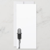 muziek, oude, gefashioned Retro-microfoon (Achterkant)