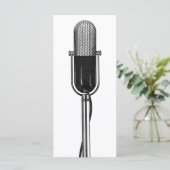 muziek, oude, gefashioned Retro-microfoon (Staand voorkant)