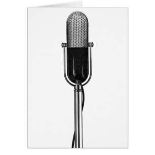 muziek, oude, gefashioned Retro-microfoon