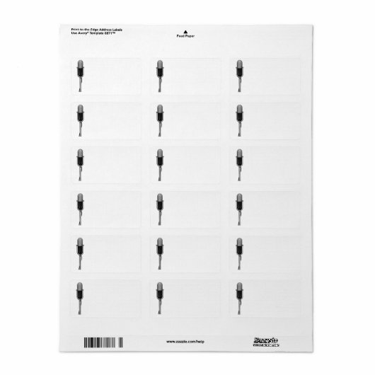 muziek, oude, gefashioned Retro-microfoon Etiket (Full Sheet)