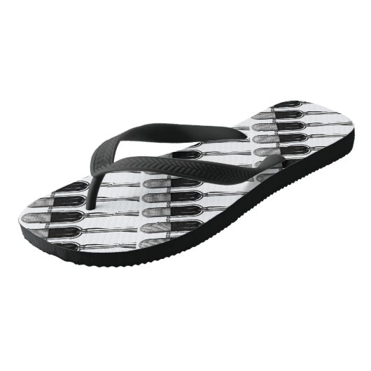 muziek, oude, gefashioned Retro-microfoon Teenslippers (Schuin)