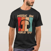 Muziek over de wereld van muzikanten t-shirt (Voorkant)