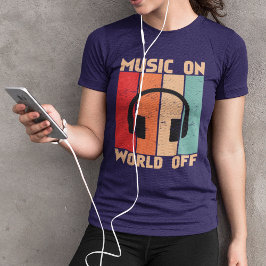Muziek over de wereld van muzikanten t-shirt