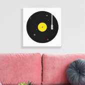 Muziek overal | Florent Bodart Canvas Afdruk (Insitu (Woonkamer))